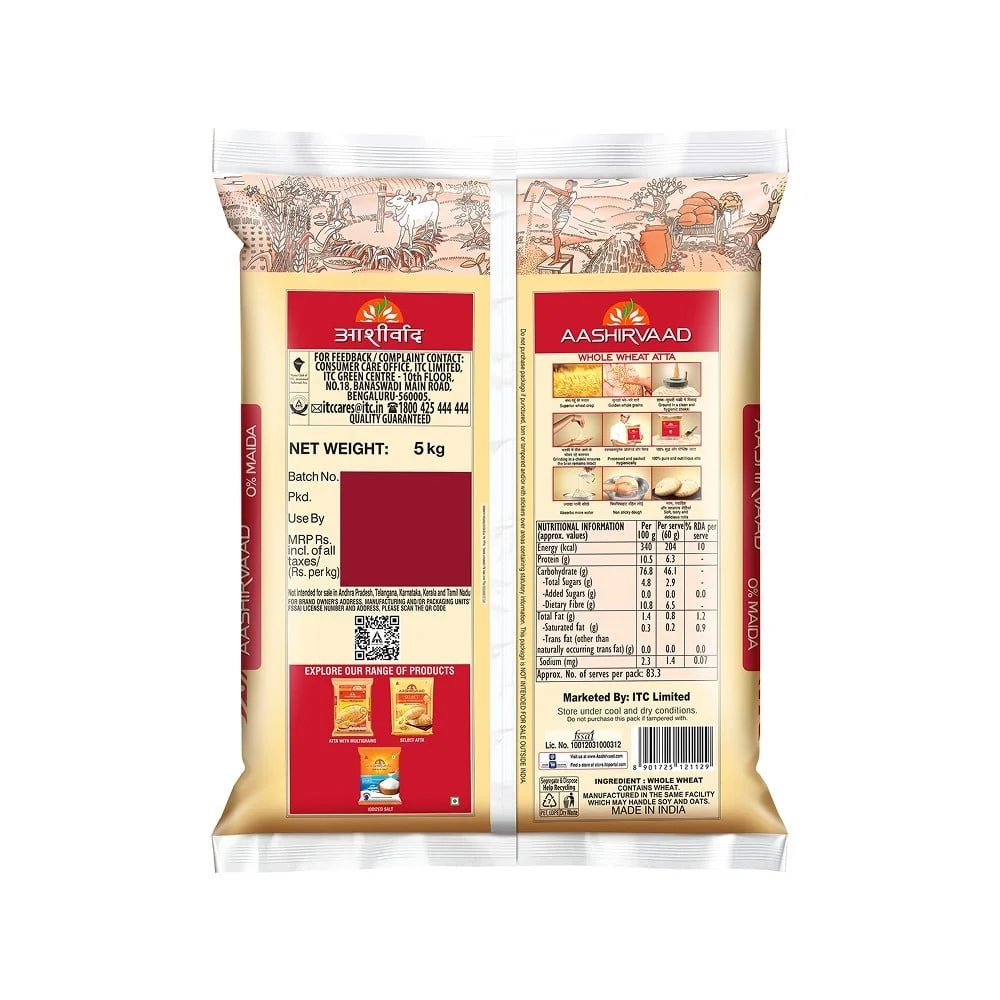 Aashirvaad Shudh Chakki Atta (100% Atta, 0% Maida)