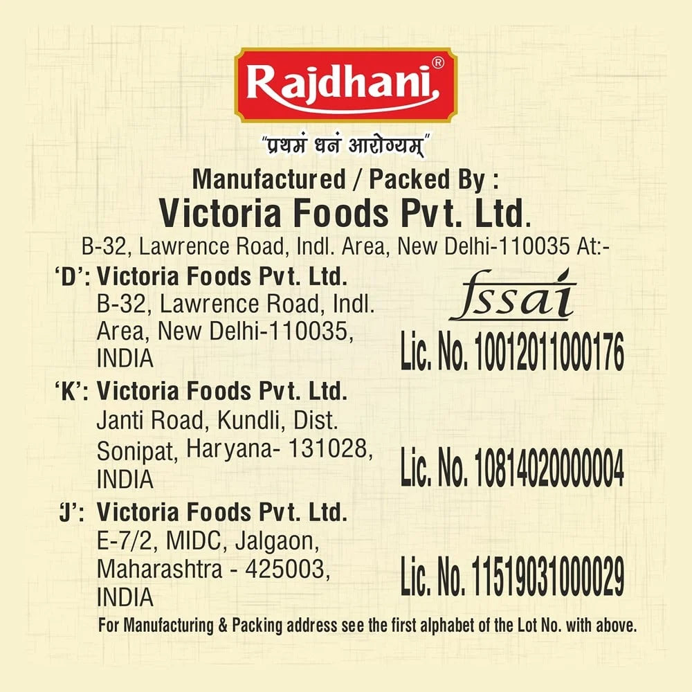 Rajdhani Sooji/Rava