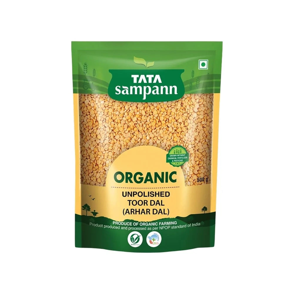 Tata Sampann Organic Arhar Dal Unpolished