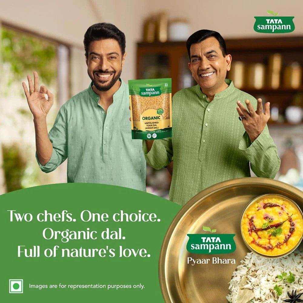 Tata Sampann Organic Arhar Dal Unpolished
