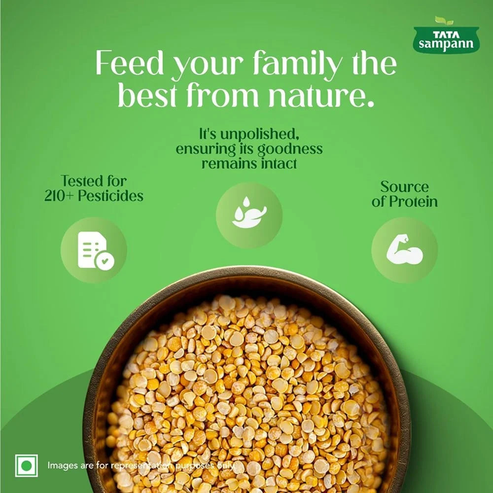 Tata Sampann Organic Arhar Dal Unpolished