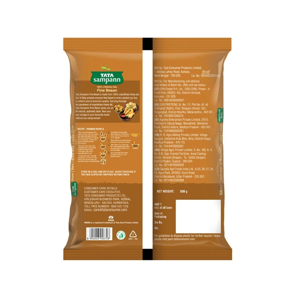 Tata Sampann 100% Chana Dal Fine Besan