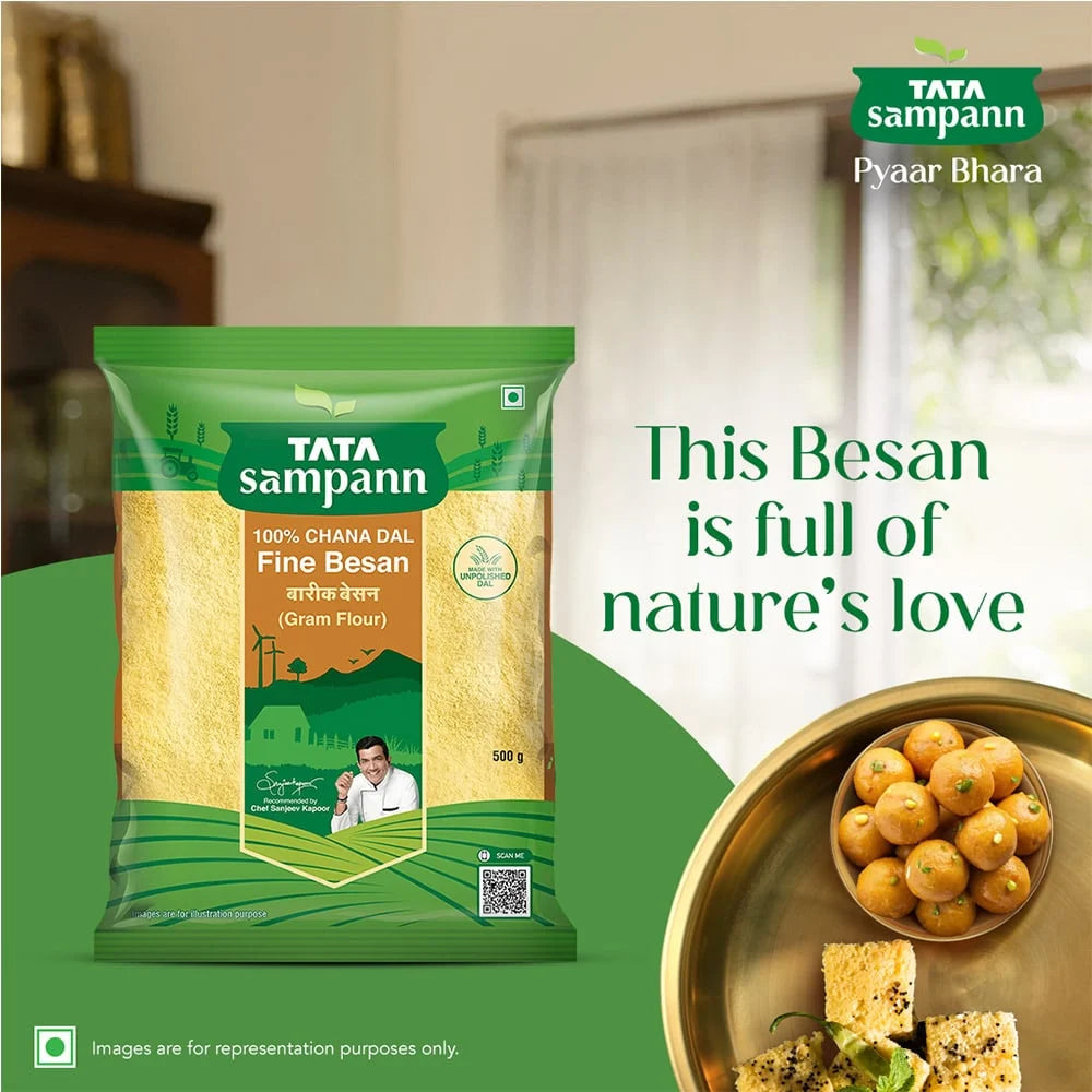 Tata Sampann 100% Chana Dal Fine Besan