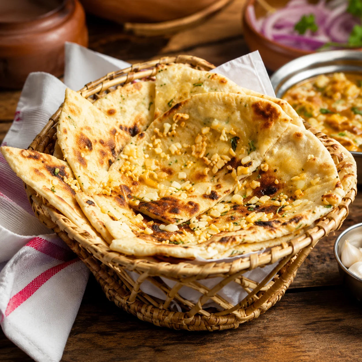 Cheese Garlic Naan