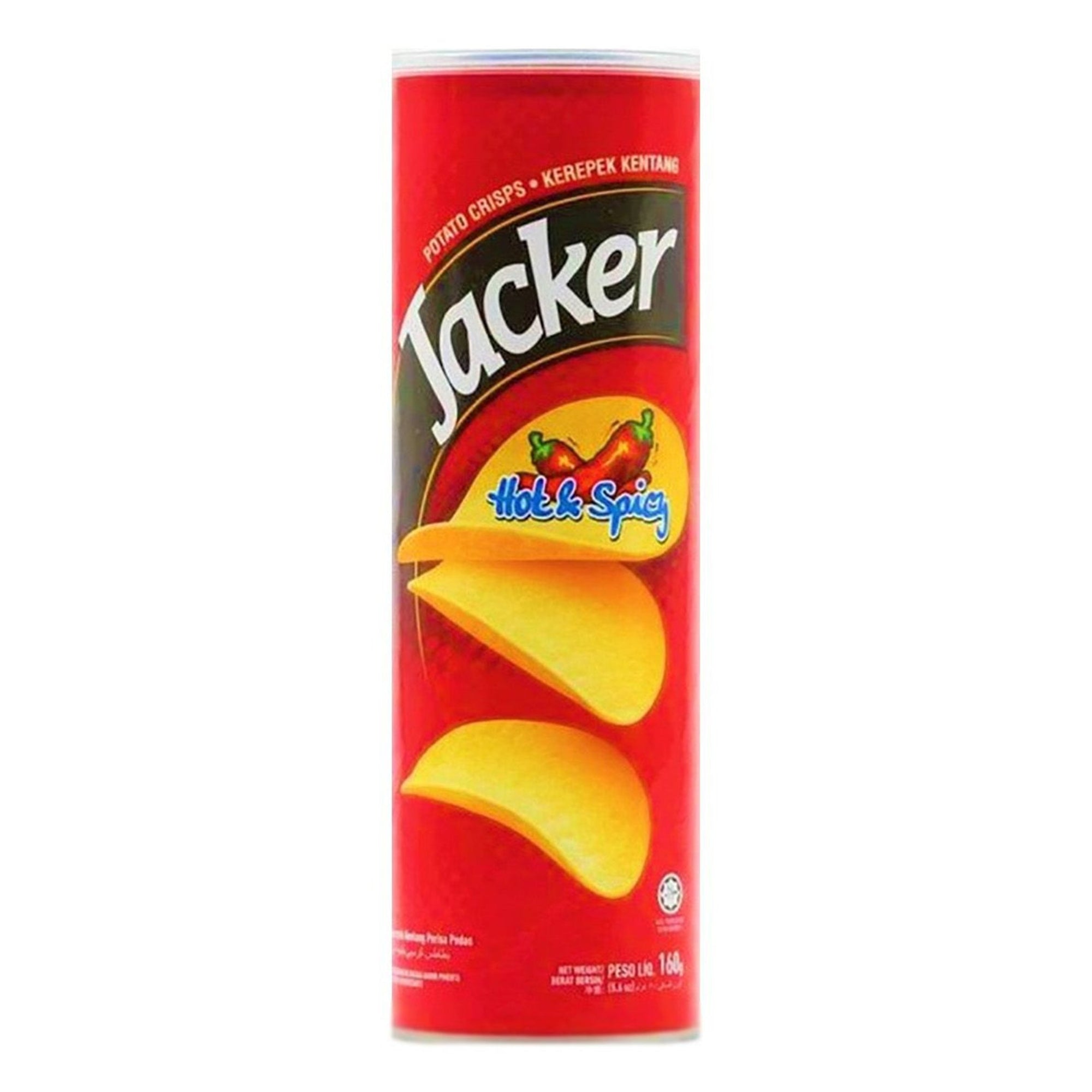 Jacker Hot Spicy Crisps 160g